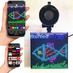 P4 RGB 5''x 5'' Full color wireless blue tooth App control Emoji smiley Emotion faces LED car display